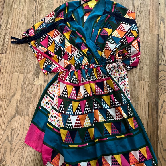 Multicolor Geometric Pattern Dress - Picture 6 of 8